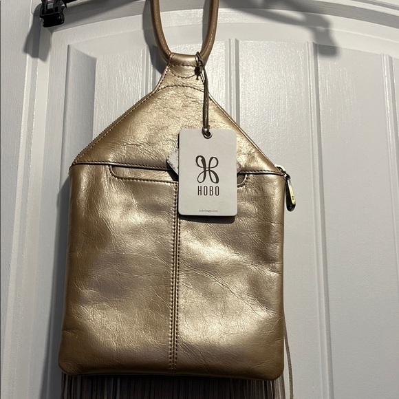 HOBO Metallic Gold Fringe Clutch - Picture 2 of 6